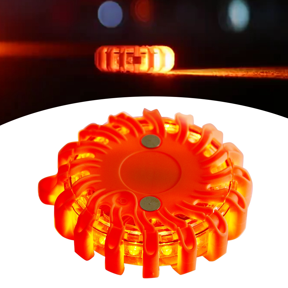 FAGINEY LED Magnet Flashing Warning Night Light Roadside Emergency