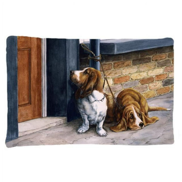 Carolines Treasures BDBA0016PILLOWCASE Bassets Basset Hound Fabric Standard Pillowcase