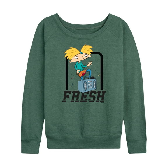 Hey Arnold! - Fresh Arnold - Women's Lightweight French Terry Long Sleeve Shirt