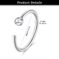 thumbnail image 4 of LAURITAMI L Shape Screw Hoop Silver Stainless Steel Nose Rings, 32-Piece, 4 of 5