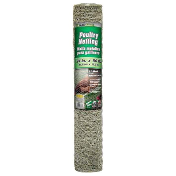 YARDGARD 24 inch by 50 foot 20 Gauge 1 inch Mesh Poultry Netting