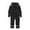 Black, variant on lnmuld Boys Insulated Ski Snowsuit Winter Warm Windproof Thermal Overall with Detachable Hood Outdoor Softshell Mud Suit Size:6-7 Years