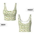 thumbnail image 5 of Fotbe Daisies Flowers Pattern Womens' Sports Bra Longline Wirefree Padded with Medium Support Sports Moisture-Wicking Workou Vest,Tank Top-X-Large, 5 of 9