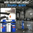 thumbnail image 6 of Luku 1322lbs Hydraulic Transmission Jack, 2-Stage Telescoping Lift (33.5"-69"), Dual Plunger, Foot Pedal, Blue, 6 of 8