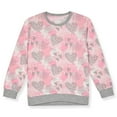 thumbnail image 2 of Sleep On It Girls 2-Piece Long Sleeve Hacci Pajama Set with Matching Scrunchie - Hearts, 10-12, 2 of 5