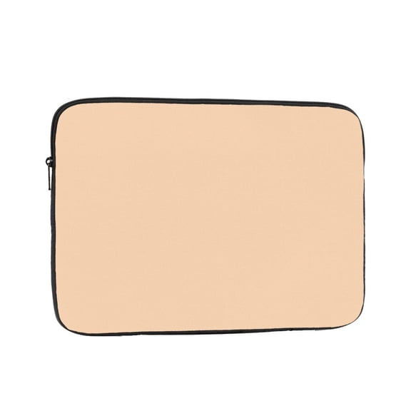 Laptop Sleeve Bag Compatible For iPad MacBook Air Pro Tablet Computer PC notebook Protective Fit in 10/12/13/14/15/16/17 inch Size Light Apricot