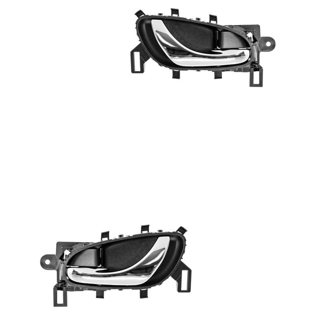 Manijas De Puertas Interiores HUSHAN 2016 A 2019 Nissan Del/Tra Negro/cromado