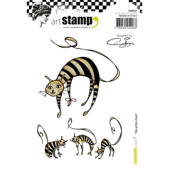 Carabelle Studio Cling Stamp A6 By Soizic-Little Cats