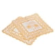 thumbnail image 1 of FDIT 7.9x7.9 Pulgadas De 2 Manteles Individuales De Oro, Alfombrillas De PVC Sin Deslizamiento, Montañas Rusas Lavables Para La Fiesta De Bodas Decoración De La Cocina Del Hogar, 1 of 7