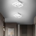 thumbnail image 4 of Luz de techo moderna 22W LED Blanco frío 6000K Lámpara de techo cuadrada acrílica para pasillo, estudio, dormitorio, cocina, sala de estar (blanco) brillar Electrónica, 4 of 4