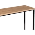 thumbnail image 5 of Bali Coastal Modern Console Table Natural Wood Top with Black Metal Legs, 5 of 5