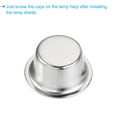 thumbnail image 5 of Uxcell Lamp Finials Caps, Hollow Tapped 1/4-27 Thread for Lamp Shade Holder Harp Top, Silver Pack of 2, 5 of 6