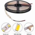 thumbnail image 6 of 12V 16.5FT 5630 SMD LED Light Strip, 300 LEDs Flexible ,Super Bright Daylight White 6000K Tape Light ,Waterproof, 6 of 8