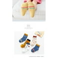 thumbnail image 4 of Toddler Socks, 5 Packs in 1 Set for Kids Baby Girls Boys, Fashion Cartoon Cute Fuzzy Cotton Non Skid Gripper Ankle Crew Socks (L Size for 4-6T, Fun Faces Pattern), 4 of 6