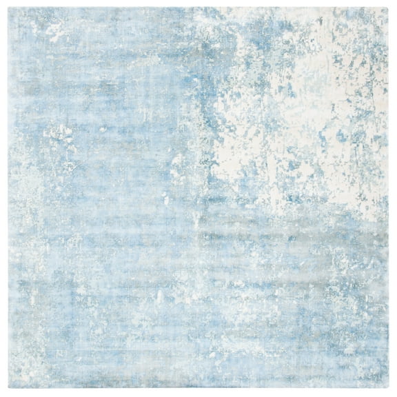 SAFAVIEH Mirage Jeanette Abstract Area Rug, Aqua, 7' x 7' Square