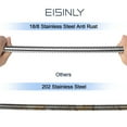 thumbnail image 4 of Shower Hose Extra Long 60", Chrome Handheld Shower Head Hose with Brass Insert and Nut, 4 of 9
