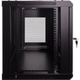 thumbnail image 4 of NavePoint 9U Server Rack Enclosure - 17.7” Deep, 9U Wall Mount Network Cabinet with Locking Perforated Door, 19” IT Equipment Compatible, 9U Network Rack, Removable Side Panels, Black, 4 of 6