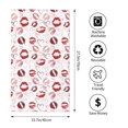 thumbnail image 2 of Fotbe Red Lips Toalla Premium con Patrón, Toalla de Microfibra de Secado Rápido, Ligera y Altamente Absorbente (27.5x16in), Ideal para Uso Diario, 2 of 6