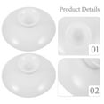 thumbnail image 5 of MRLESS 2pcs Universal Ceramic Teapot Lid Replacement White Ceramic Teapot Lid Tea Kettle Cover for Kitchen Home Restaurant, 5 of 6