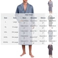 thumbnail image 3 of Men's Satin Robe Large Size Silk Kimono Classic Long Bathrobe Belt Pockets Lightweight Loungewear Sleepwear Pajamas Size L-4XL Dark Blue, 3 of 8