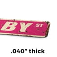 thumbnail image 4 of SHELBY Vintage Style Rustic Street Sign – Childrens Name Room Sign Retro Decorative Wall Sign for Home, Bar, Garage, or Outdoor Use | 4" X 18" Aluminum Metal Road Sign, 4 of 6