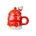 thumbnail image 1 of Christmas Tree Coffee Mug Milk Cups for Birthday Gift Household Office Red, 1 of 8