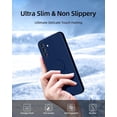 thumbnail image 5 of for Samsung Galaxy A14 5G Phone Case, Ring Stand [360° Rotatable Ring Holder] with 2 Screen Protector, with Full Camera Cover Protection, Silicone Slim Protective Phone Case (Navy Blue), 5 of 10