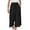 Black, variant on Quinlirra womens capris for summer petite Womens Pants Summer Beach Pants Linen Style Crop Wide Leg Pants Loose Yoga Capris with Pockets