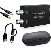 SDI Capture Card with Loopout, 1080P SDI to USB 3.0 Video Capture Card, SDI to USB Capture Card for Game Streaming Video Recording for Windows, Linux, OS