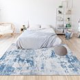 thumbnail image 2 of Hasoo 4' x 6' Area Rug for Living Room Modern Abstract Area Rug Machine Washable Rug Distressed Rug Bedroom Dining Room Kitchen Carpet Light Blue, 2 of 5