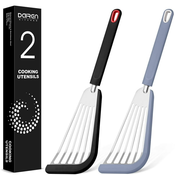 Set de espátulas para pescado DaiRen Silicona y Acero Inoxidable