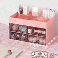 thumbnail image 5 of Makeup Organizer, Large Capacity Vanity Organizer with 2 Drawers for Cosmetics, Lipstick, Jewelry, Nail Polish, Clear Storage Box for Bedroom, Bathroom Countertops & Office Desks,Vsgery, 5 of 6