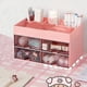 thumbnail image 5 of Organizador de Maquillaje de Gran Capacidad con Cajones, Caja de Almacenamiento para Tocador Plástica Multifuncional para Cosméticos, Cuidado de Uñas, Azul/Blanco/Rosa, 21x14.5x12.5cm para Encimeras, 5 of 6