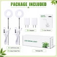 thumbnail image 3 of Fyniora Plant Grow Light-2 Pack, Full Spectrum LED Plant Light for Indoor Plants, Height Adjustable Growing Lamp with Auto on/off Timer 3/9/12H, 10 Dimmable Brightness, Ideal for Small Plants, White, 3 of 8