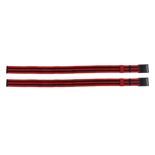 2 uds banda de entrenamiento de oclusión de Fitness envoltura de entrenamiento de restricción del flujo sanguíneo para entrenamiento de construcción muscular rojo para pierna 101cm