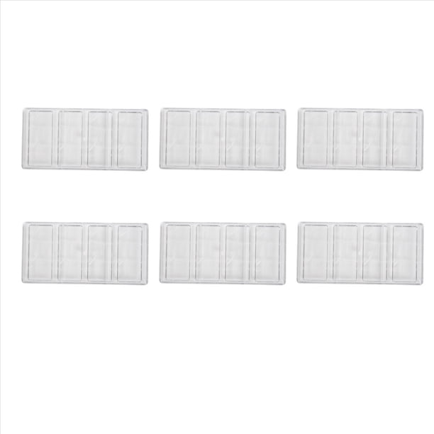 6X Candy Barra Molde de Chocolate Hornear Caramelo Stock Cake Herramienta de DecoraciÓN Transparente Hard Chocolate Fabricante Policarbonato
