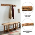 thumbnail image 5 of Alaterre Furniture Alpine Natural Live Edge Wood 48" Coat Hooks, 5 of 7