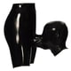 thumbnail image 2 of Capuchas de látex de caucho exótico que conectan pantalones cortos y bragas por la boca con ropa interior fetichista negra, 2 of 5