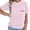 Pink, variant on Gyujnb Classic Crew Neck Maternity Nursing T-Shirt Front Patch Pocket Mama Print Horizontal Split Seam Side Hidden Zipper Feeding Opening Smooth Light Stretch Top,S
