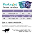 thumbnail image 3 of Paw Legend Cat Diapers for Female Cats Spraying Washable Reusable Kitten Diapers for Cats Incontinence Pet Diapers (3 Pack, Small), 3 of 6
