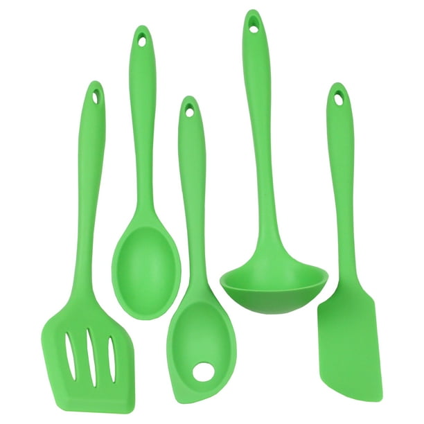 Chef Craft Premium Silicone Kitchen Tool and Utensil Set, 5 Piece Set