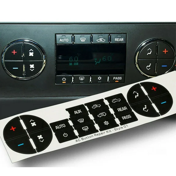 For Chevrolet Silverado A/C 2007-2014 Dash Button Repair Sticker Car Accessories