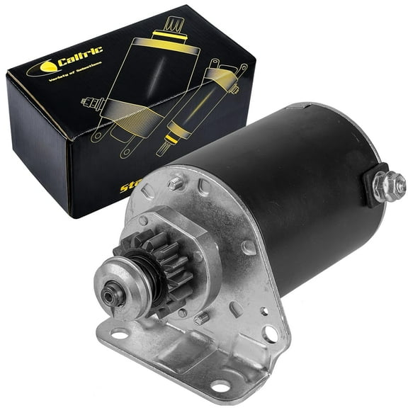 Caltric Starter Compatible with John Deere S120 S130 S140 S160 S180 100 Series Tractor MIA13038 / 15 Teeth Steel Gear