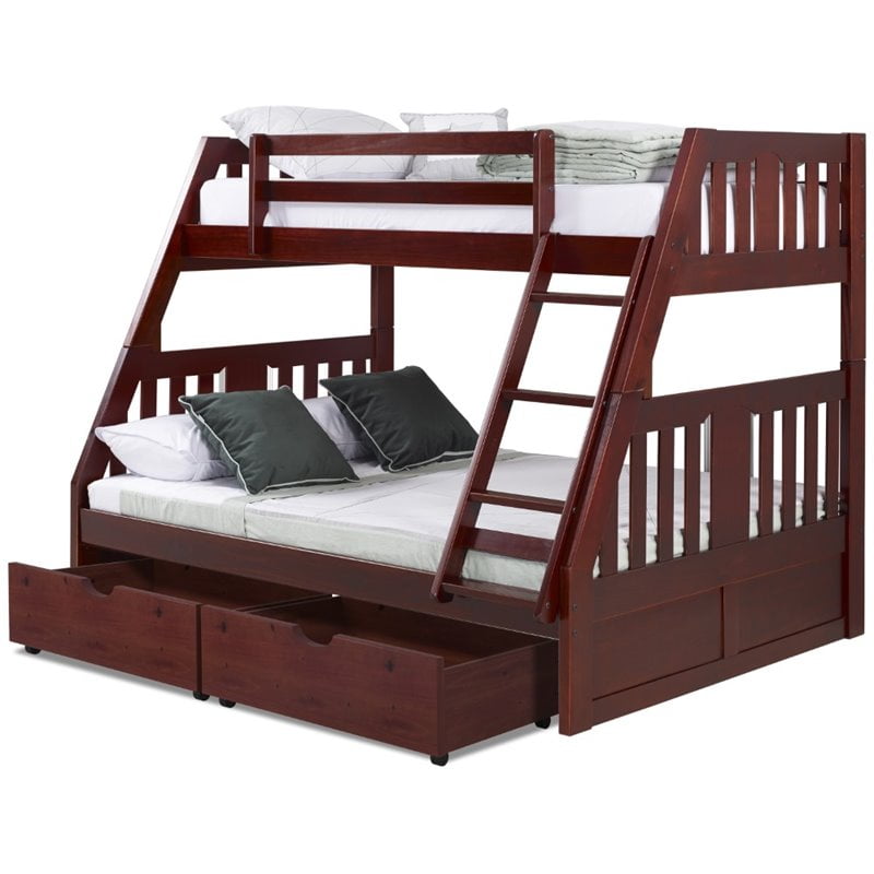 Donco Kids Twin Over Full Solid Wood, Young Pioneer Bunk Bed Instructions