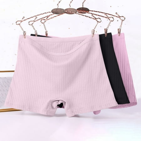 Summer Savings  Plus Size Leak Proof Underwear  Solid Color Patchwork  High Waist  3PC Set  XL-6XL  For Women  Comfortable  Everyday Use  Plus Size Clothing | Dark Gray 2XL  Sopatenor