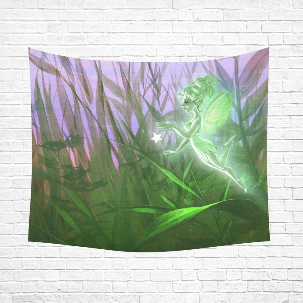 MYPOP Fairy In The Grass Wall Tapestry 51x60 inches Wall Hanging