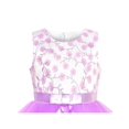 thumbnail image 4 of Flower Girls Dress Purple Tiered Skirt Bridesmaid Wedding 6 Years, 4 of 6