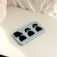 thumbnail image 5 of Funda JAMW para iPhone 13 con protector de pantalla incorporado diseño floral tulipán azul 6.1 pulgadas Sencillez, 5 of 5