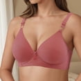 thumbnail image 2 of Bibifish Women's T-Shirt Bras Deep V Adjustable Straps Padded Molded Cup Wireless Bras Everyday Dress Leisure Wear Daily Bras, 2 of 4