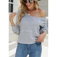 thumbnail image 3 of Fuzzy Dot Detail Sweater Gray Large, 3 of 4